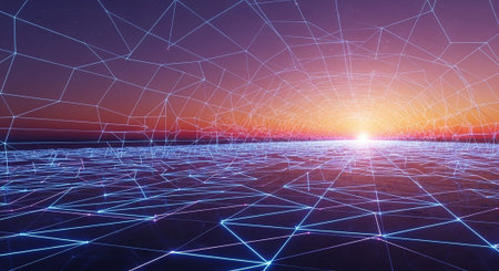 Abstract Concept and Technology Background Collection.