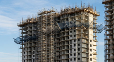 Modern Construction and Infrastructure Development Concept.