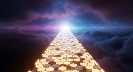 Abstract Concept and Technology Background Collection.