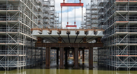 Modern Construction and Infrastructure Development Concept.