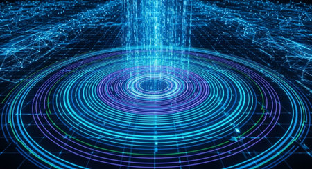 Abstract Concept and Technology Background Collection.