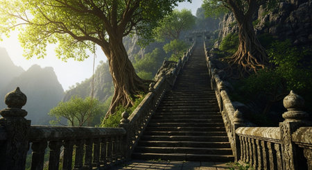 Global Cultural Heritage Landmarks and Traditional Festive Decorations.の写真素材