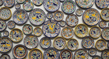 Global Cultural Heritage Landmarks and Traditional Festive Decorations.の写真素材