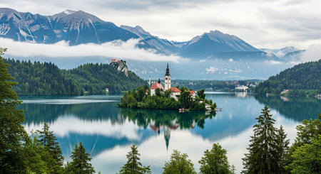 Global Cultural Heritage Landmarks and Traditional Festive Decorations.の写真素材