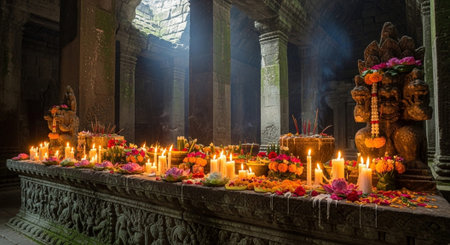 Global Cultural Heritage Landmarks and Traditional Festive Decorations.