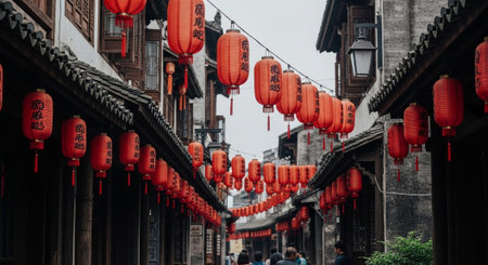 Global Cultural Heritage Landmarks and Traditional Festive Decorations.の写真素材