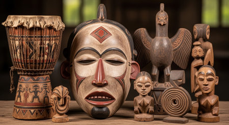 Global Cultural Heritage Landmarks and Traditional Festive Decorations.の写真素材