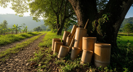 Global Cultural Heritage Landmarks and Traditional Festive Decorations.