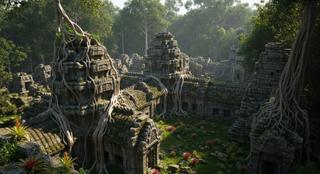 Global Cultural Heritage Landmarks and Traditional Festive Decorations.