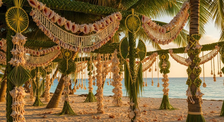 Global Cultural Heritage Landmarks and Traditional Festive Decorations.の写真素材