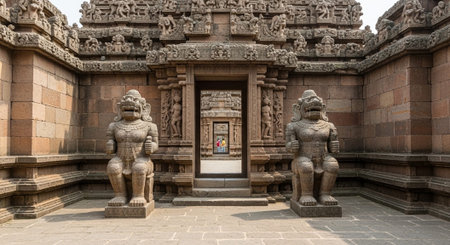 Global Cultural Heritage Landmarks and Traditional Festive Decorations.の写真素材