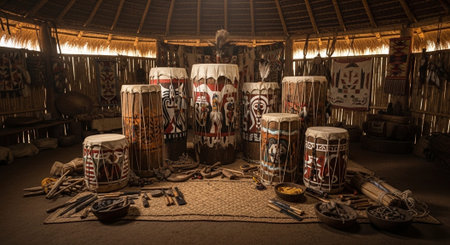 Global Cultural Heritage Landmarks and Traditional Festive Decorations.