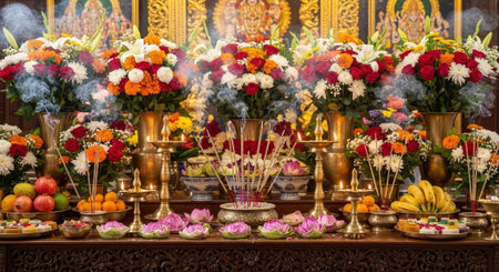 Global Cultural Heritage Landmarks and Traditional Festive Decorations.の写真素材