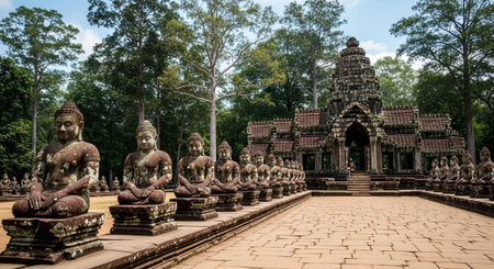 Global Cultural Heritage Landmarks and Traditional Festive Decorations.