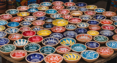 Global Cultural Heritage Landmarks and Traditional Festive Decorations.の写真素材