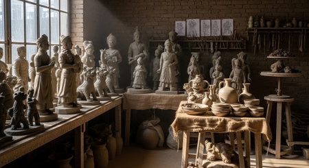 Global Cultural Heritage Landmarks and Traditional Festive Decorations.