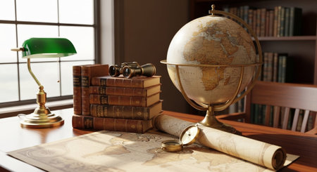 Modern Education and Study Concept Background.
