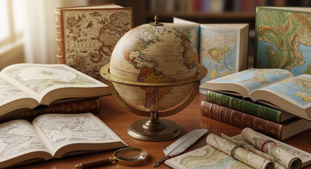 Modern Education and Study Concept Background.