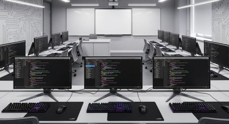 Modern Education and Study Concept Background.