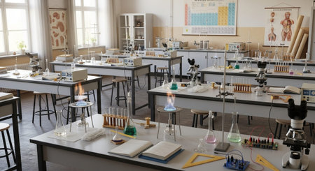 Modern Education and Study Concept Background.