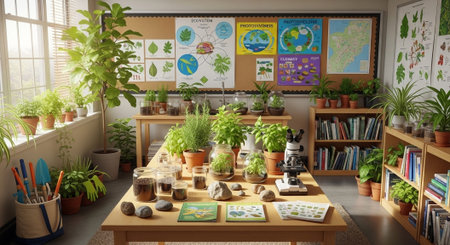 Modern Education and Study Concept Background.