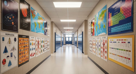 Modern Education and Study Concept Background.