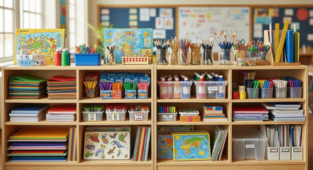 Modern Education and Study Concept Background.