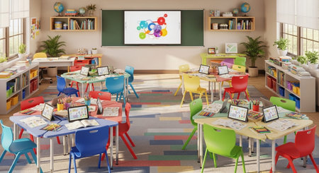 Modern Education and Study Concept Background.の写真素材