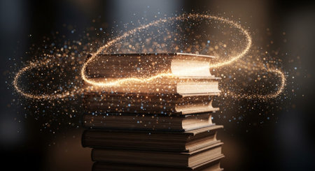 Modern Education and Study Concept Background.