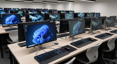 Modern Education and Study Concept Background.