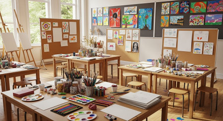 Modern Education and Study Concept Background.