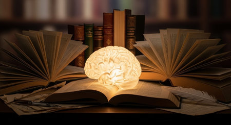 Modern Education and Study Concept Background.