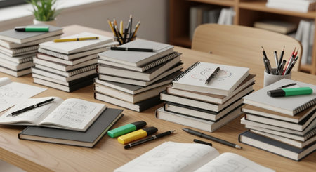 Modern Education and Study Concept Background.