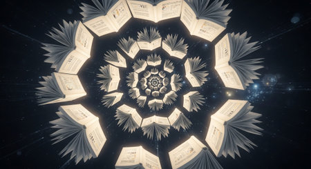 Modern Education and Study Concept Background.