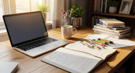 Modern Education and Study Concept Background.