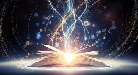 Modern Education and Study Concept Background.