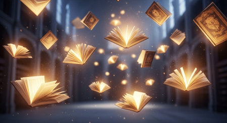 Modern Education and Study Concept Background.