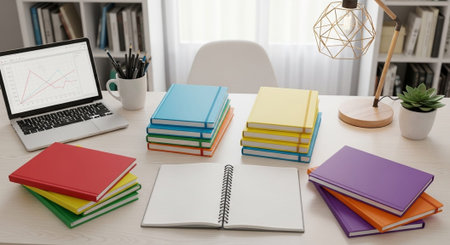 Modern Education and Study Concept Background.