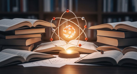 Modern Education and Study Concept Background.