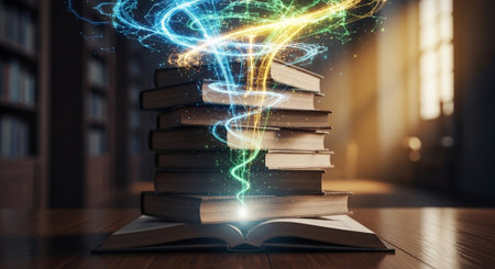 Modern Education and Study Concept Background.の写真素材