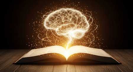 Modern Education and Study Concept Background.