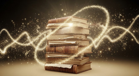 Modern Education and Study Concept Background.