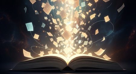 Modern Education and Study Concept Background.