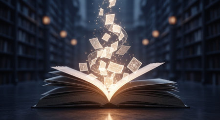Modern Education and Study Concept Background.