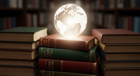 Modern Education and Study Concept Background.の写真素材