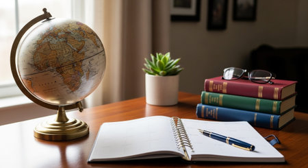 Modern Education and Study Concept Background.