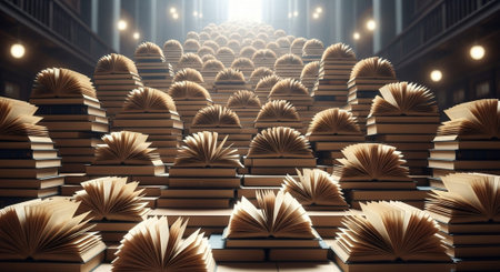 Modern Education and Study Concept Background.