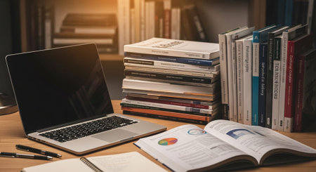 Modern Education and Study Concept Background.