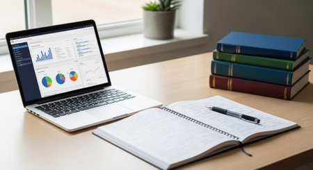 Modern Education and Study Concept Background.
