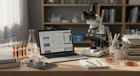 Modern Education and Study Concept Background.